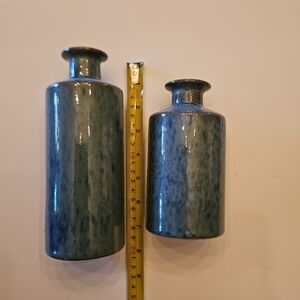 Mowtanco Blue Ceramic Vase Set